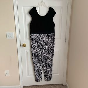 Black & white romper